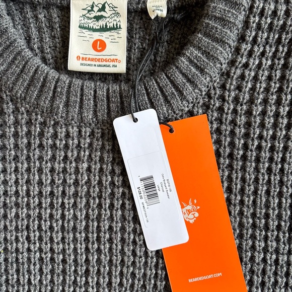 Charcoal Crewneck Sweater by bearded goat - Picture 3 of 6